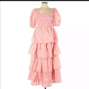 LoveShackFancy Pink Floral dress